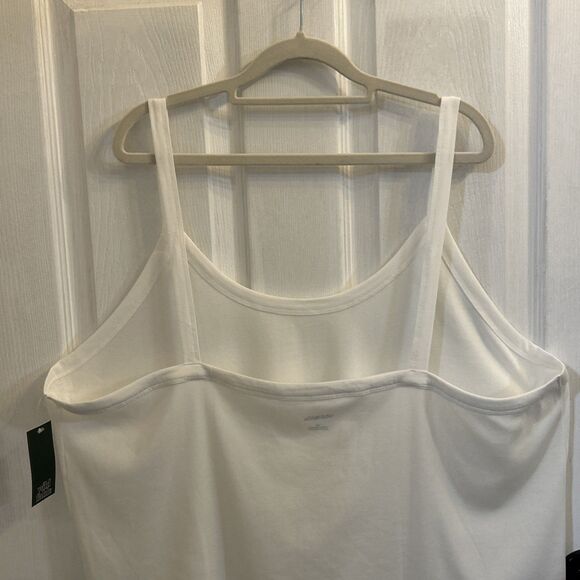 NWT Wild Fable Women’s White Sleeveless Basic Ribbed Tank Top Size 4X - Picture 9 of 16